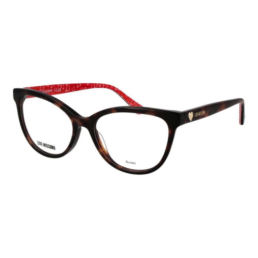 Love Moschino Brown Acetate Glasses Women's (Frames)